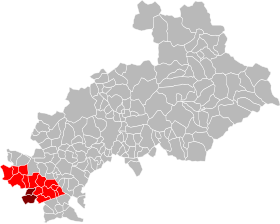 Lokalizacja międzyresortowej wspólnoty gmin Baronnies