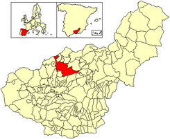 Rozšíření obce v provincii.