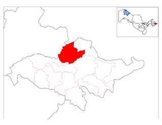 Izboskan District District in Andijan Region, Uzbekistan