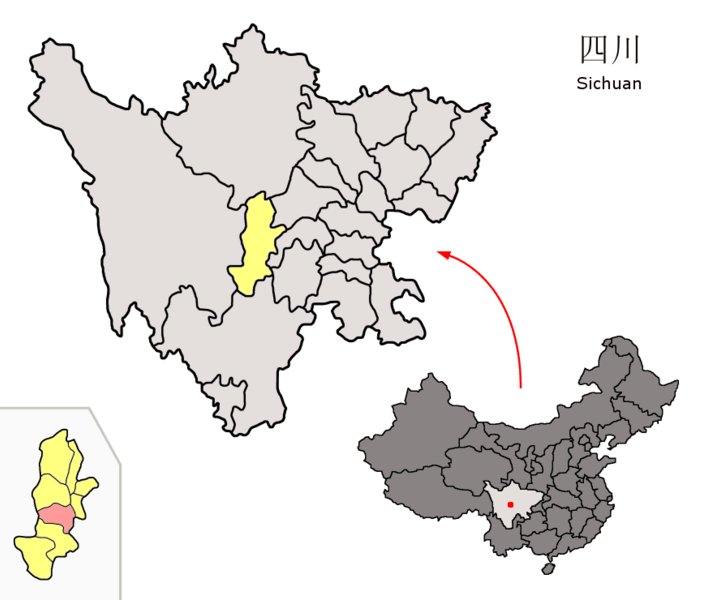 File:Location of Yingjing within Sichuan (China).png