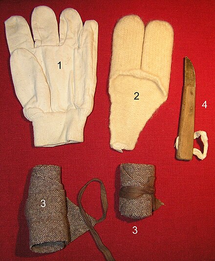 Utensils used in 1966 in the process of gibbing on a lugger