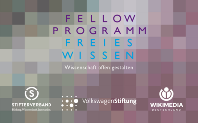 Fellow-Programm Freies Wissen (Bild: Markus Büsges, leomaria designbüro, Logo Fellowprogramm quer, CC BY-SA 4.0)