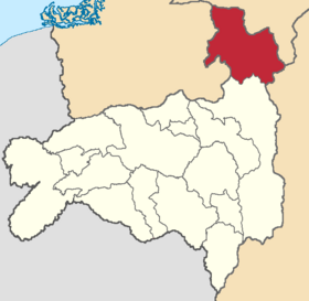 Расположение кантона Сарагуро