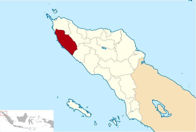 Localização da regência de Achém Jaia na província de Achém