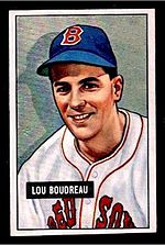 Lou Boudreau Lou Boudreau Front 1951 Bowman.jpg