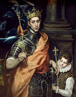 El Greco, Saint Louis, roi de France, et un page, 1590–1597.