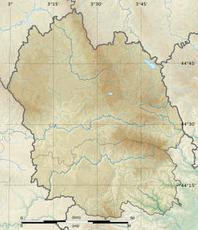 Voir sur la carte topographique de la Lozère