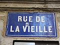 Lyon 1er - Rue de la Vieille - Plaque (mars 2019)