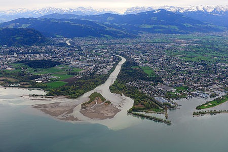 Mündungsdelta der Bregenzer Ache