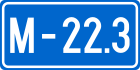 M22.3 highway shield}}