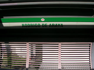 <span class="mw-page-title-main">Rodrigo de Araya metro station</span> Santiago metro station