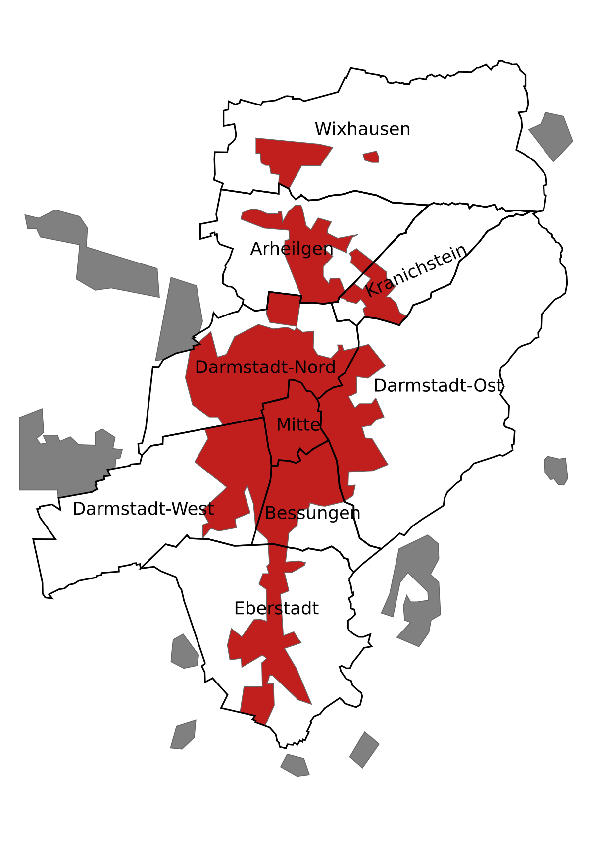 darmstadt karte File:Map DARMSTADT Stadtteile.svg   Wikimedia Commons