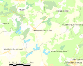 Poziția localității La Marolle-en-Sologne