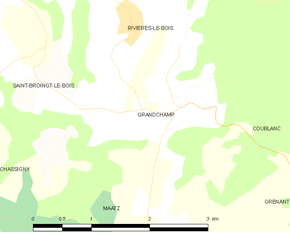 Poziția localității Grandchamp