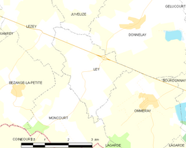 Mapa obce Ley