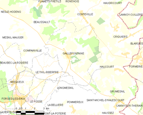 Poziția localității Gaillefontaine