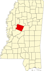 Map of Mississippi highlighting Holmes County.svg