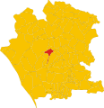 Mapa del municipi dins de la província de Caserta