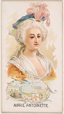 Queen Marie Antoinette, an inspiration of this aesthetic Marie Antoinette, from Leaders series (N222) issued by Kinney Bros. MET DPB872310.jpg