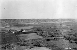 Marieval Mission, Cowesses Indian Residential School in Elcapo Creek Valley, Saskatchewan, 1923.jpg