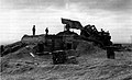 Marines build an ammunition bunker at Con Thien, January 1968