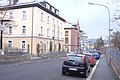Čeština: Ulice Lindenstrasse ve městě Marktredwitz, Bavorsko, Německo