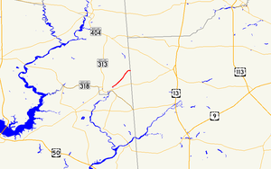 A map of the inland Eastern Shore of Maryland showing major roads. Maryland Route 306 runs from Federalsburg to the Delaware state line.