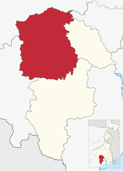 Medinipur Sadar (subdivision) in Paschim Medinipur (West Bengal).svg