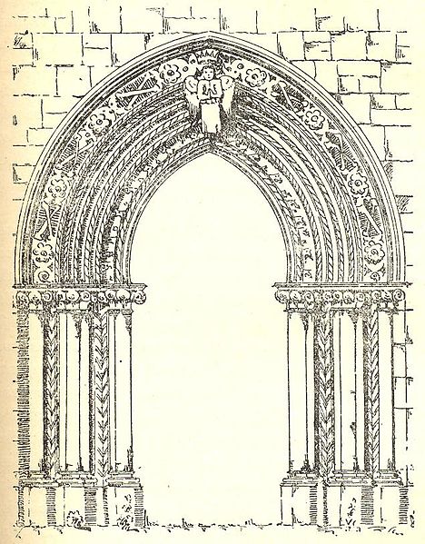 File:Mellifont Abbey Ireland Chapter House Doorway 1755.jpg