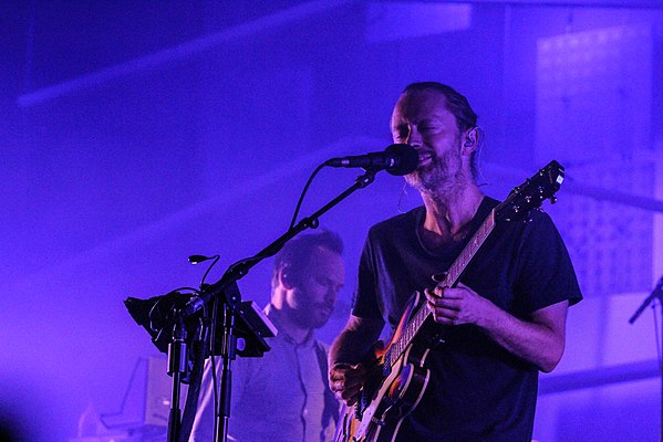 Thom Yorke (front) and Nigel Godrich (back)