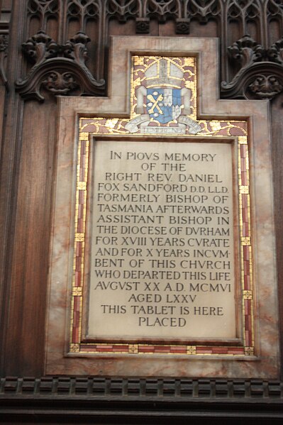 File:Memorial to Rev Daniel Fox Sandford, St John's, Edinburgh.jpg