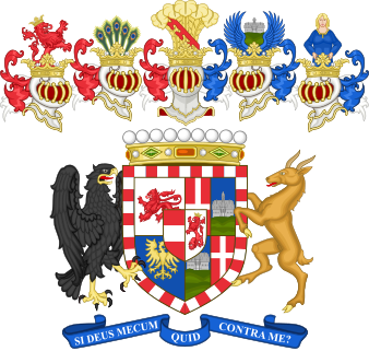 Arms of the Counts of Meran granted to Anna Plochl in 1850