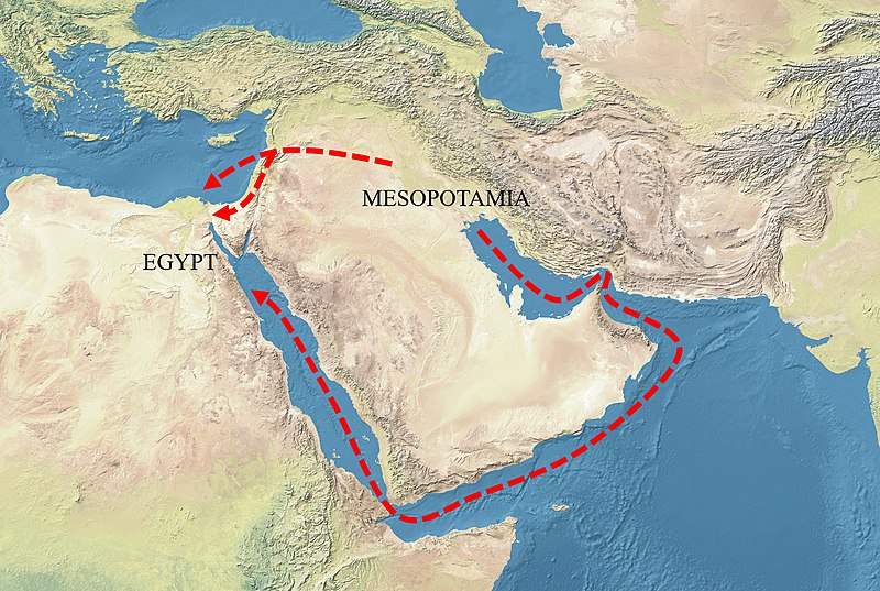 File:Mesopotamia-Egypt trade routes.jpg