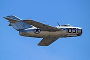 Mig-15 - Chino Airshow 2014 (15939345325).jpg