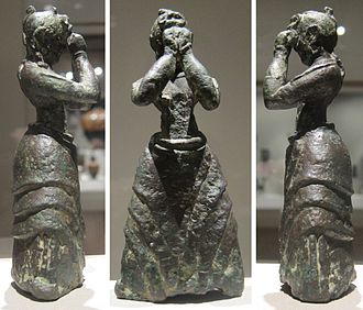 Minoan girl, bronze 1600-1500 BC Minoan girl, c. 1600-1500 BCE, bronze, Crete, Cleveland Museum of Art.jpg