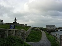 Dick Evans statue at Moelfre Moelfre Seawatch Centre and Lifeboat Station - geograph.org.uk - 8357.jpg