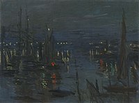 The Port of Le Havre, Night Effect Monet - the-port-of-le-havre-night-effect.jpg