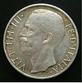 Moneta del Regno d'Italia da 10 lire 'Biga' del 1927 - recto
