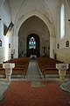 Église Saint-Vincent de Montboyer, Charente, France : vue du portail.