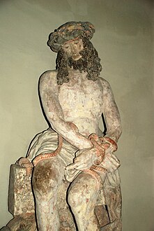 Céroux-Mousty (Belgique), le Christ de pitié.