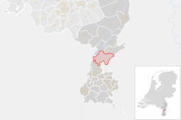 Locatie van de gemeente Echt-Susteren (gemeentegrenzen CBS 2016)