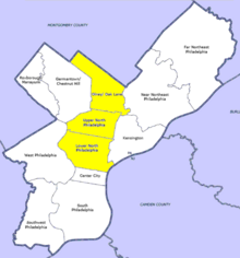 Location of North Philadelphia in Philadelphia NPhilaDistrict.PNG