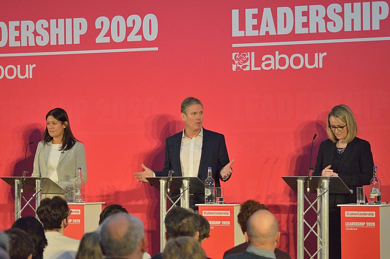 File:Nandy, Starmer and Long-Bailey, 2020 Labour Party leadership election hustings, Bristol.jpg