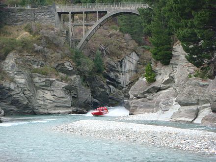 Jetboating near Queenstown