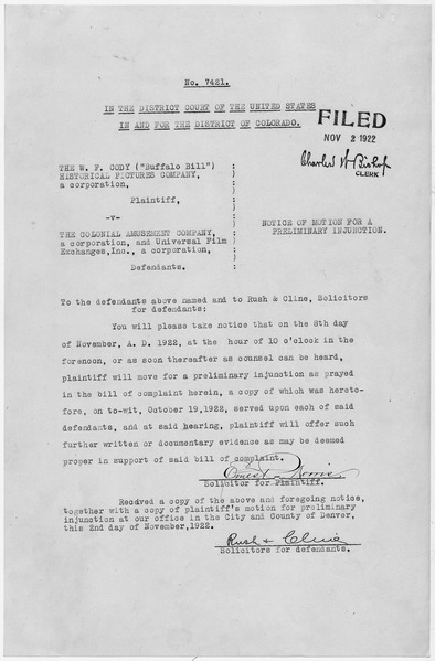 File:Notice of motion for a preliminary injunction - NARA - 292778.tif