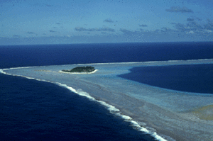 A small atoll from far