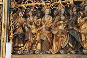 English: Detail of the altar by Claus Berg in St. Knuds church (the cathedral) in Odense, Denmark