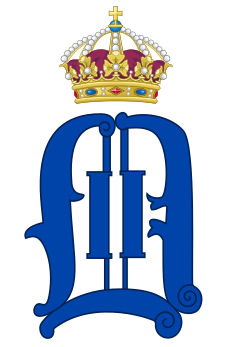 Oskar II, monogram.svg