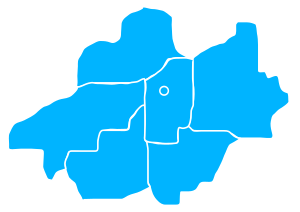 Bialobrzegin alue kartalla