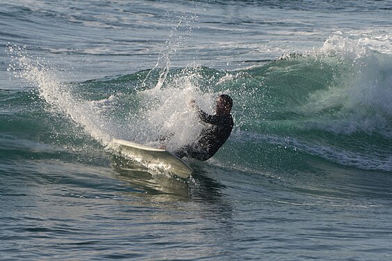 paddle surfer in Varazze, Italy